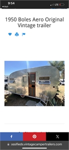 1950 Boles Aero 16 ft. Vintage Trailer 