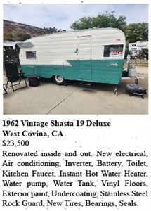 1962 Shasta 19 Deluxe