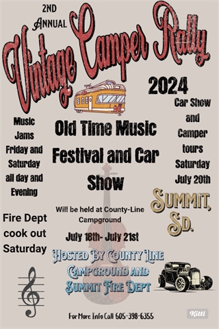2nd Annual Vintage Camper Rally and Old Time Music Festival