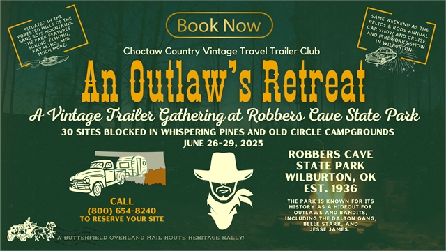 An Outlaw’s Retreat: A Vintage Trailer Gathering at Robbers Cave State Park